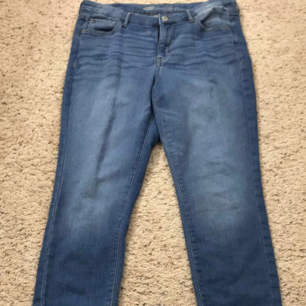 Faded Jeans. Old Navy The Rockstar. Mid-rise.